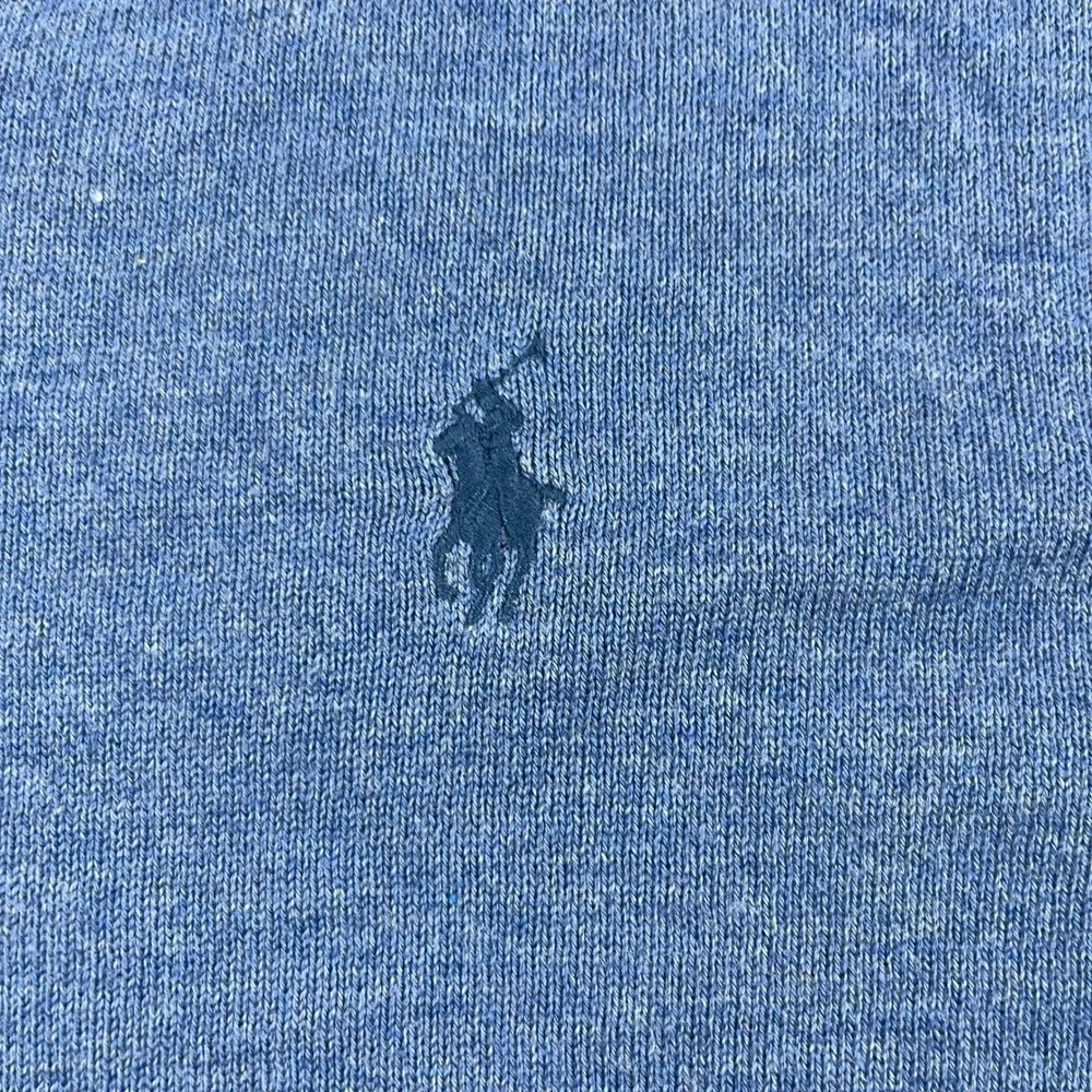 Polo Ralph Lauren Mens XL Blue Pima Cotton V-Neck Sweater Pony Logo